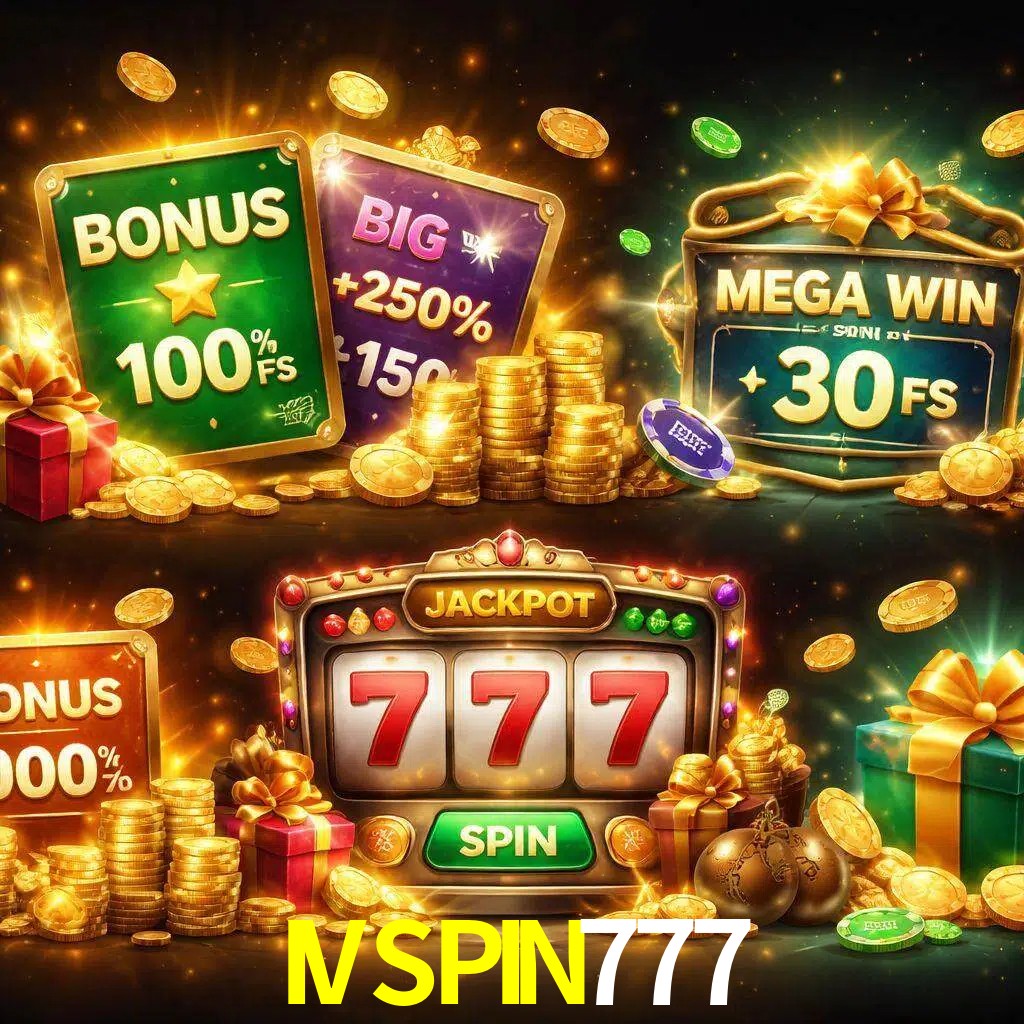 Tipos de bonos IVSPIN777 incluyendo recompensas de bienvenida y promociones continuas